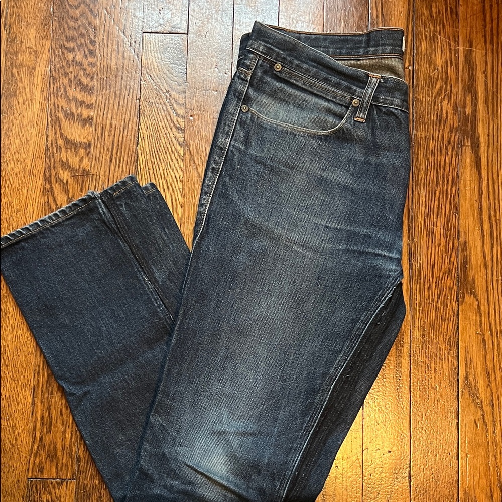 ACME Men's Deep Indigo Straight Jeans